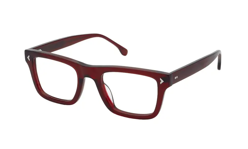 Lozza Uomo VL4343 POSITANO 5  06NL Montature da vista Acetato Rosso  Squadrata