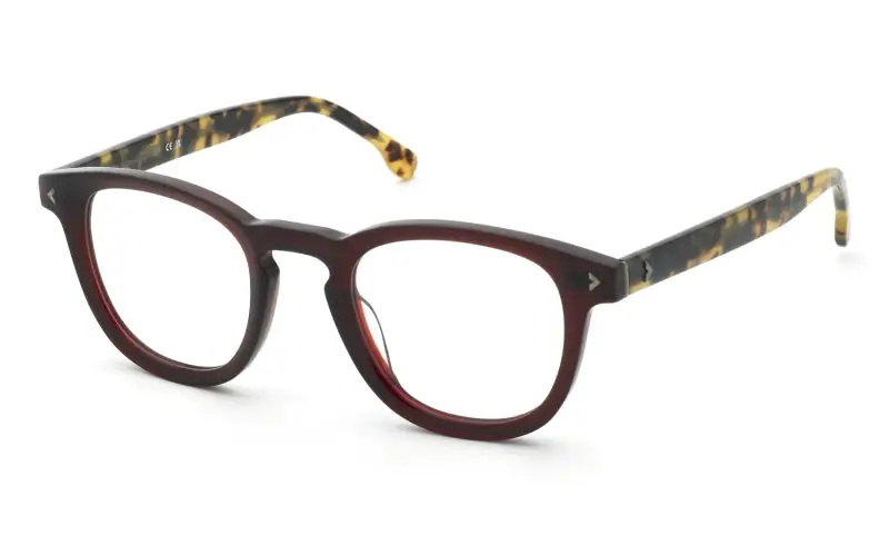Uomo VL4390 07CS Montature da vista Acetato Rosso Pantos