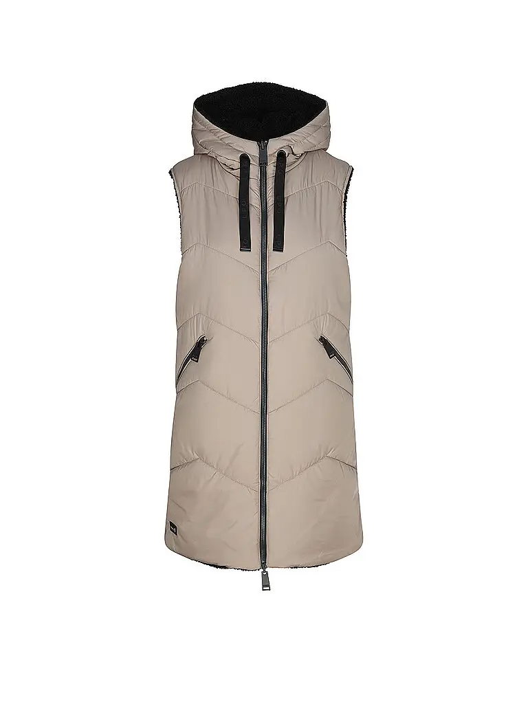Gilet reversibile da donna Mascho marrone | 40