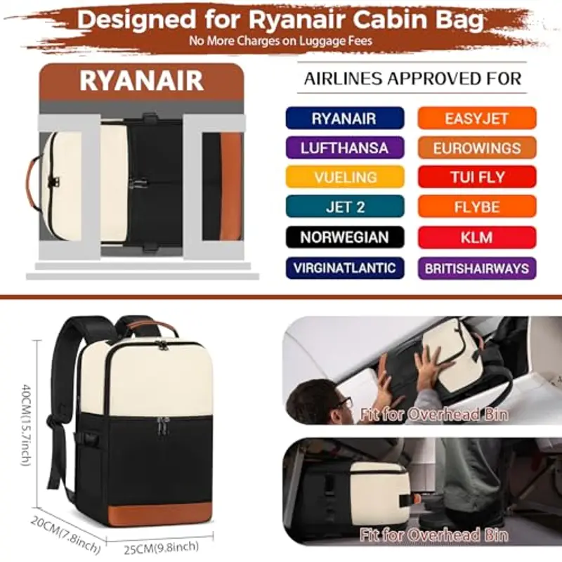 Ltemziiy Zaino da viaggio Nero 786336 miniatura 2