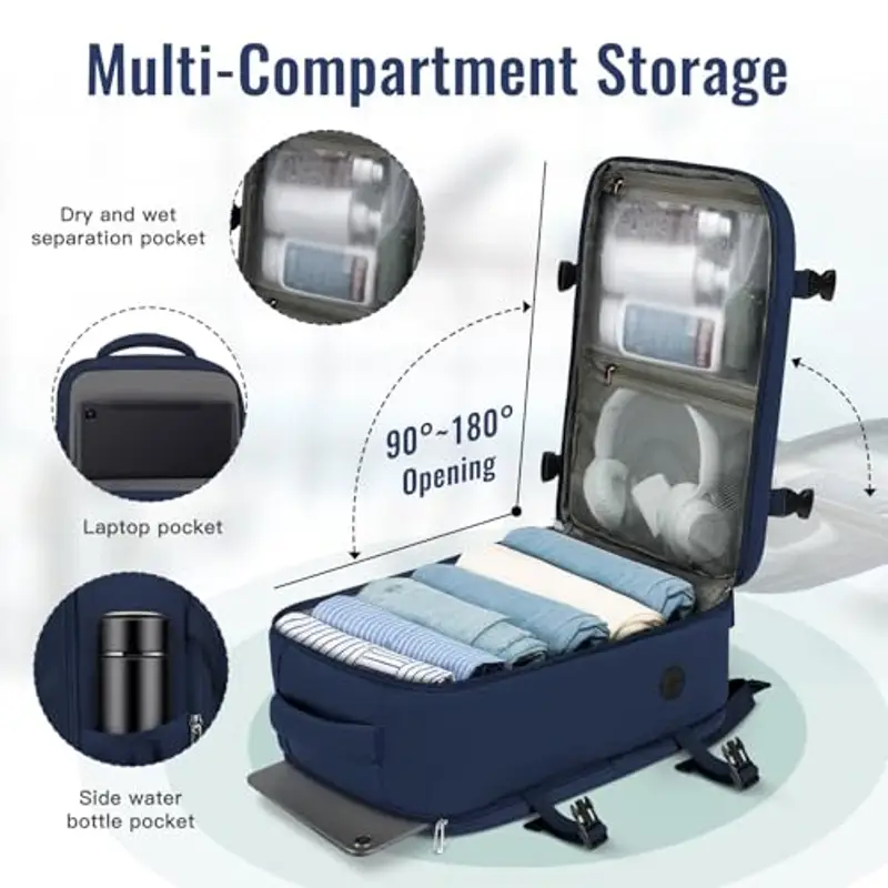 Ltemziiy Zaino da viaggio Blu 1918097 miniatura 3