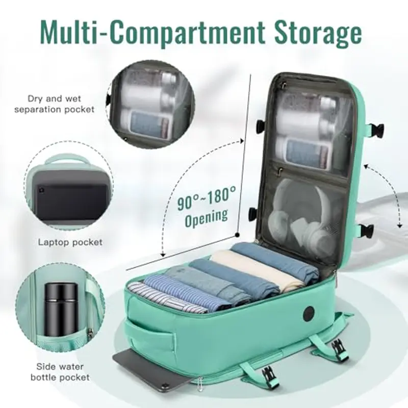 Ltemziiy Zaino da viaggio Verde 1918098 miniatura 3