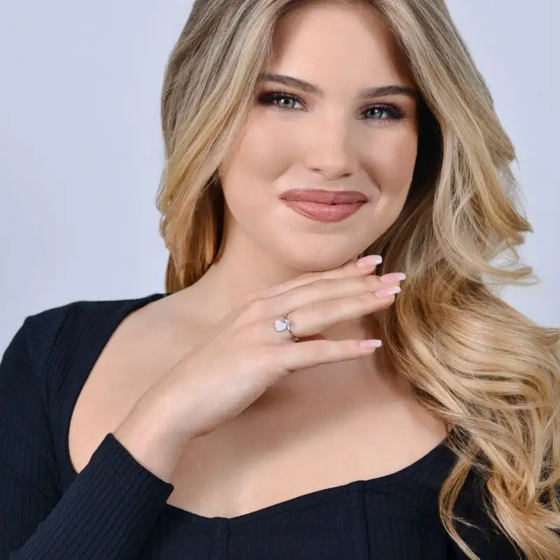 ANELLO DONNA IN ACCIAIO CON CUORE E ZIRCONE BIANCO miniatura 3