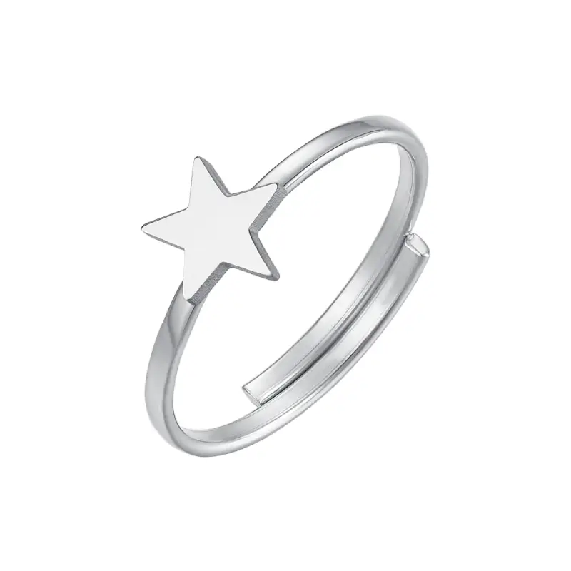ANELLO DONNA IN ACCIAIO CON STELLA
