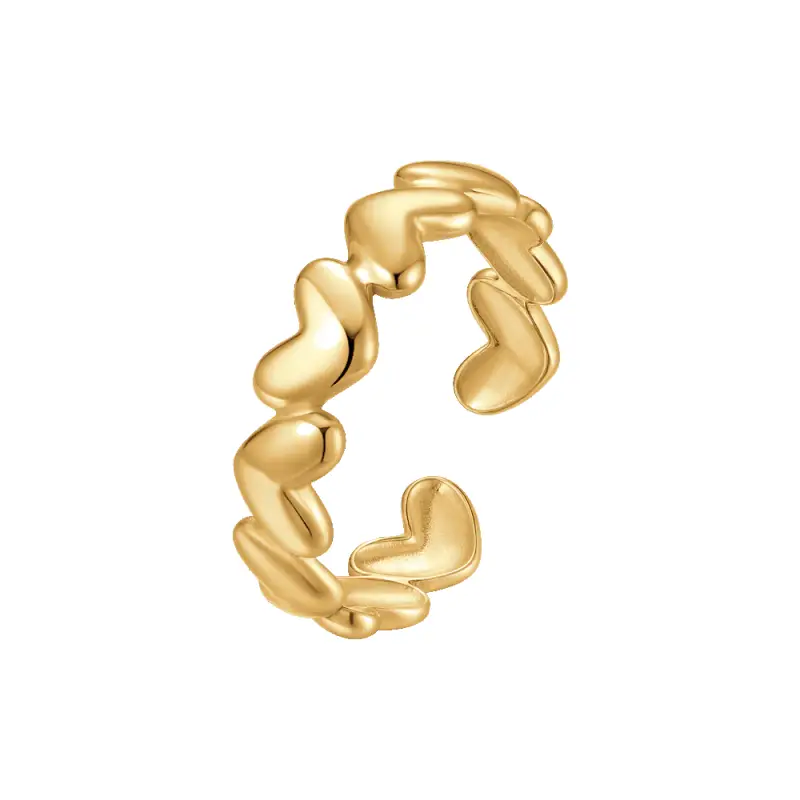 ANELLO DONNA IN ACCIAIO IP GOLD