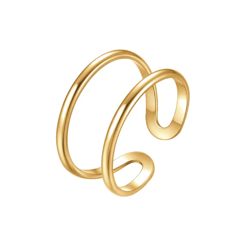 ANELLO DONNA IN ACCIAIO IP GOLD