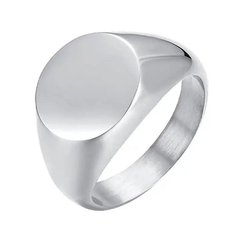 Anello Donna Sigillo In Acciaio Misura 8 Luca Barra