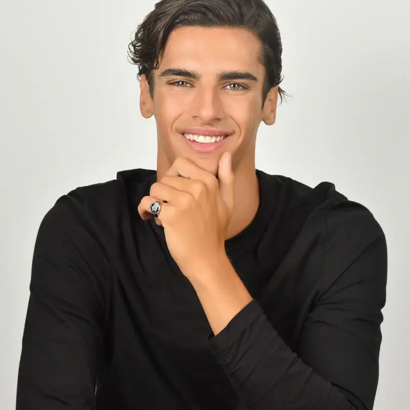 Luca Barra Smalto Uomo Nero 2495857 miniatura 3