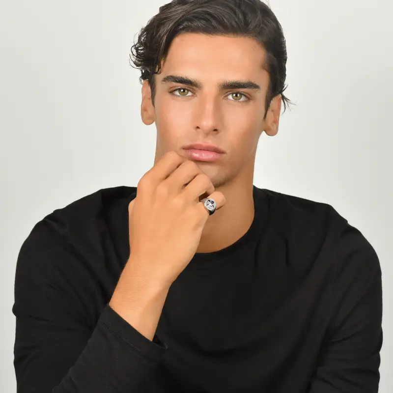 Luca Barra Smalto Uomo Nero 2495865 miniatura 3