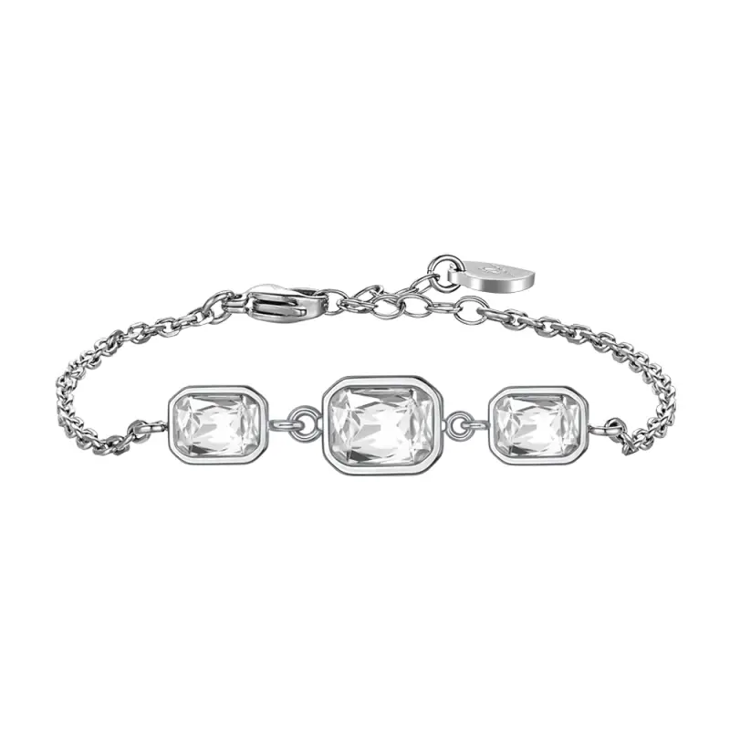 BRACCIALE DONNA CON CRISTALLI BIANCHI