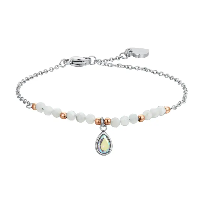 BRACCIALE DONNA IN ACCIAIO AGATA BIANCA