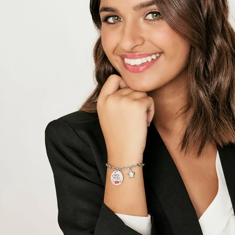 BRACCIALE DONNA IN ACCIAIO AMICA SPECIALE miniatura 3