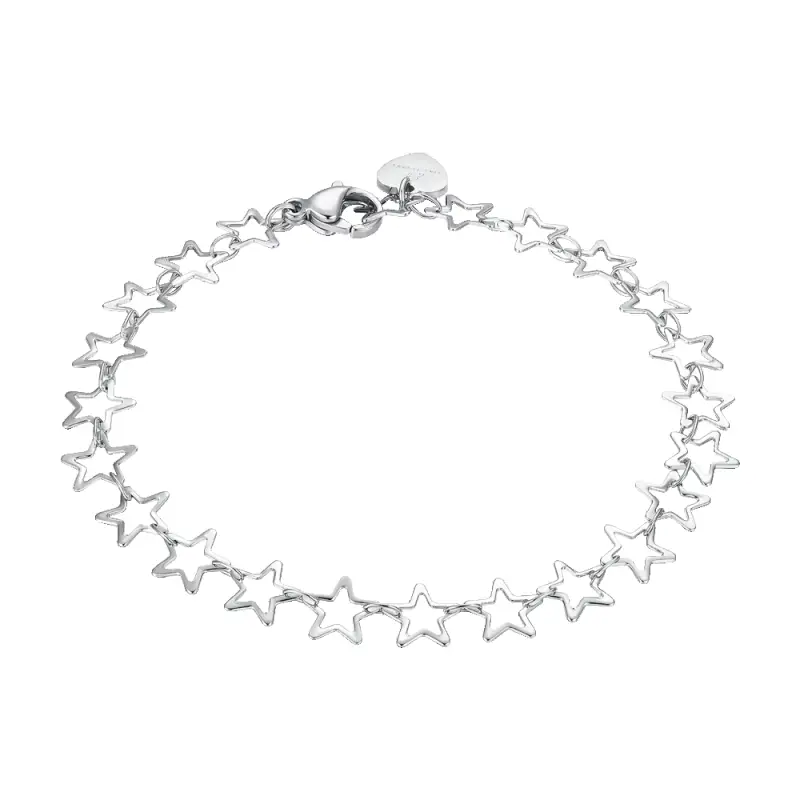 BRACCIALE DONNA IN ACCIAIO CON STELLE