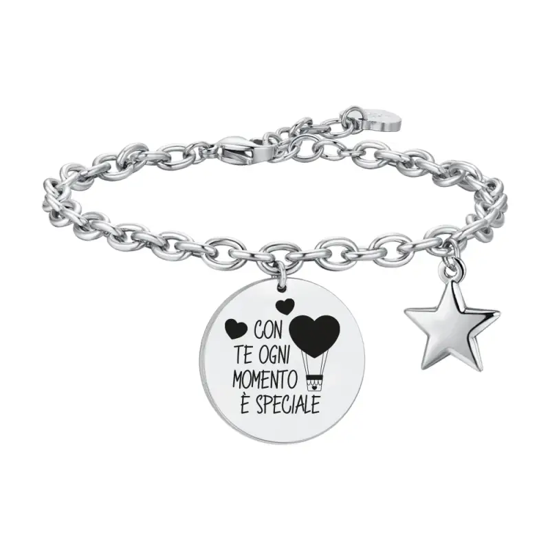 BRACCIALE DONNA IN ACCIAIO CON TE