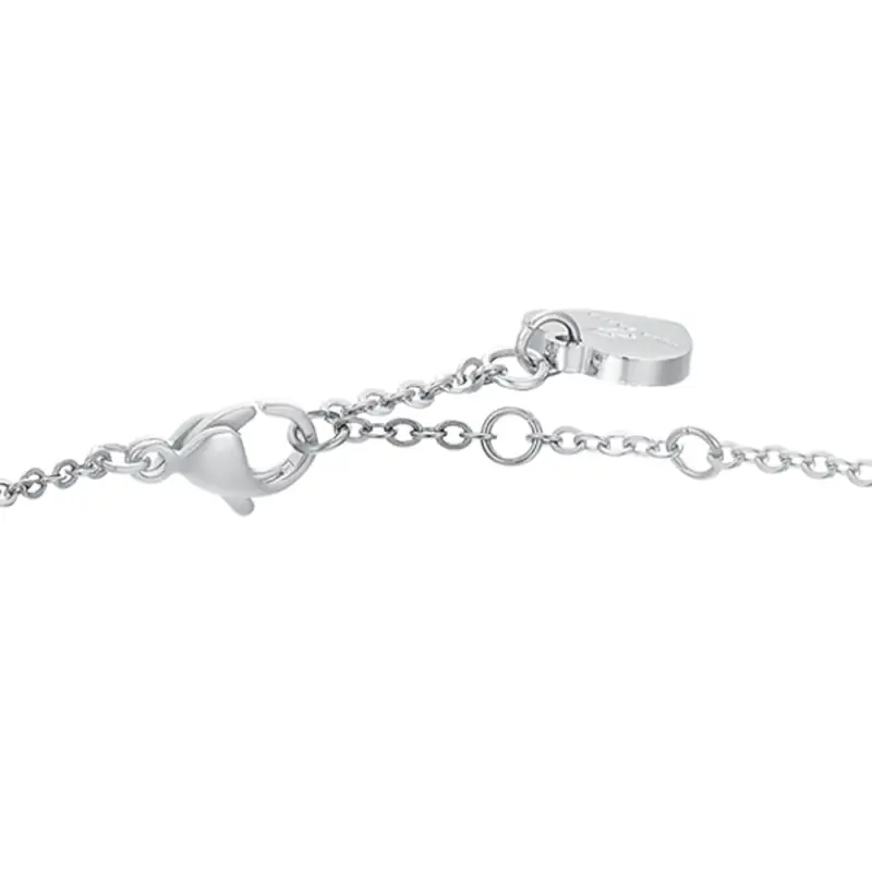 BRACCIALE DONNA IN ACCIAIO CRISTALLI BIANCHI miniatura 3