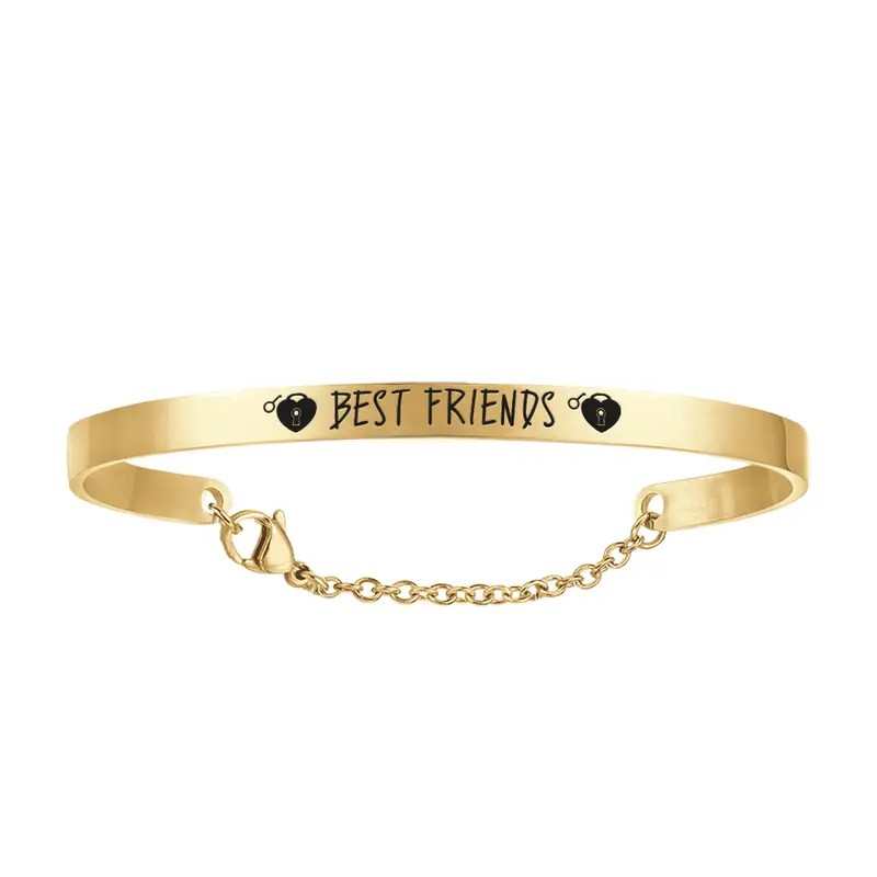 BRACCIALE DONNA IN ACCIAIO DORATO BEST FRIENDS
