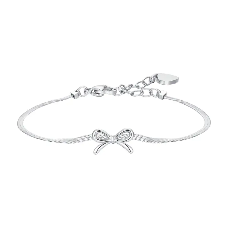 BRACCIALE DONNA IN ACCIAIO FIOCCO