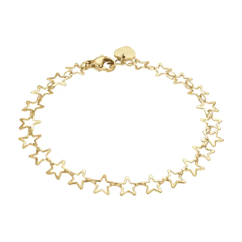 BRACCIALE DONNA IN ACCIAIO IP GOLD CON STELLE