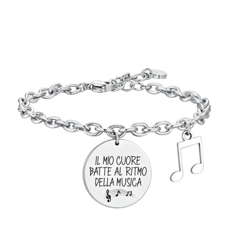 BRACCIALE DONNA IN ACCIAIO NOTA MUSICALE