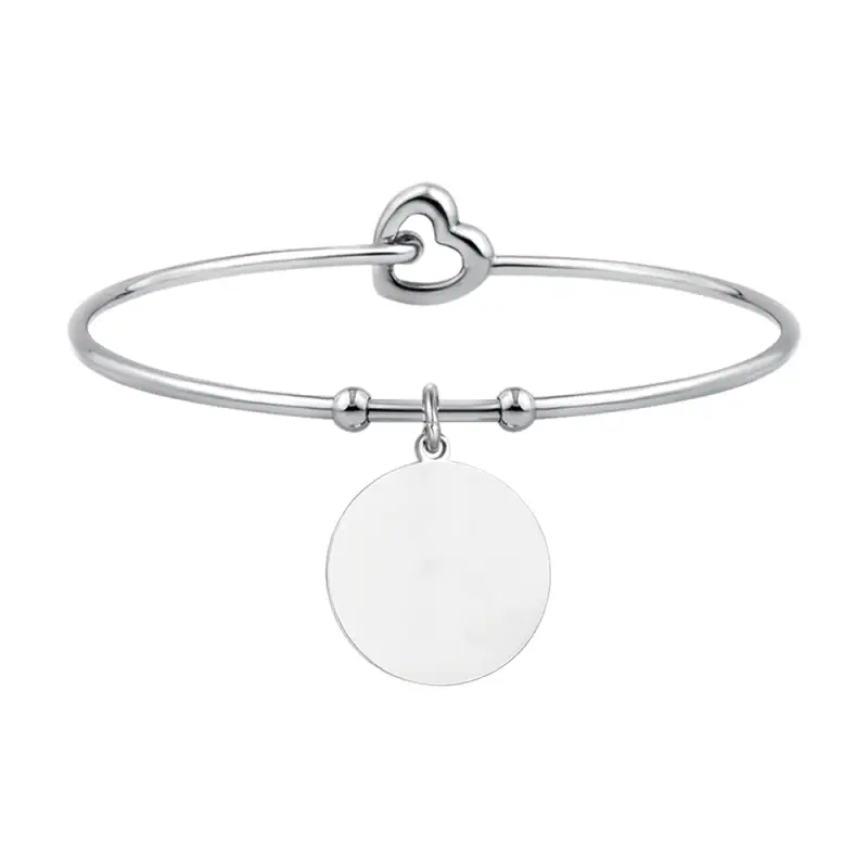 BRACCIALE DONNA PERSONALIZZATO IN ACCIAIO CERCHIO