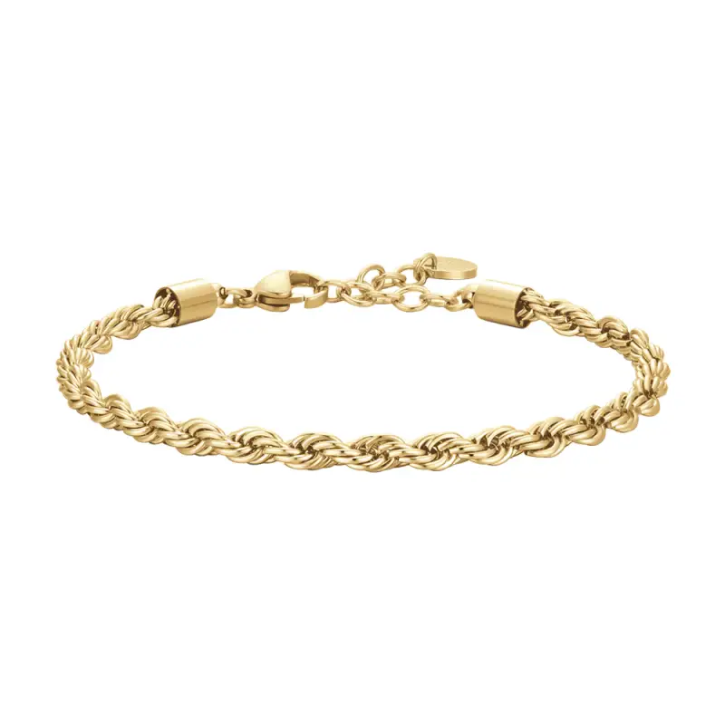 BRACCIALE UOMO IN ACCIAIO IP GOLD