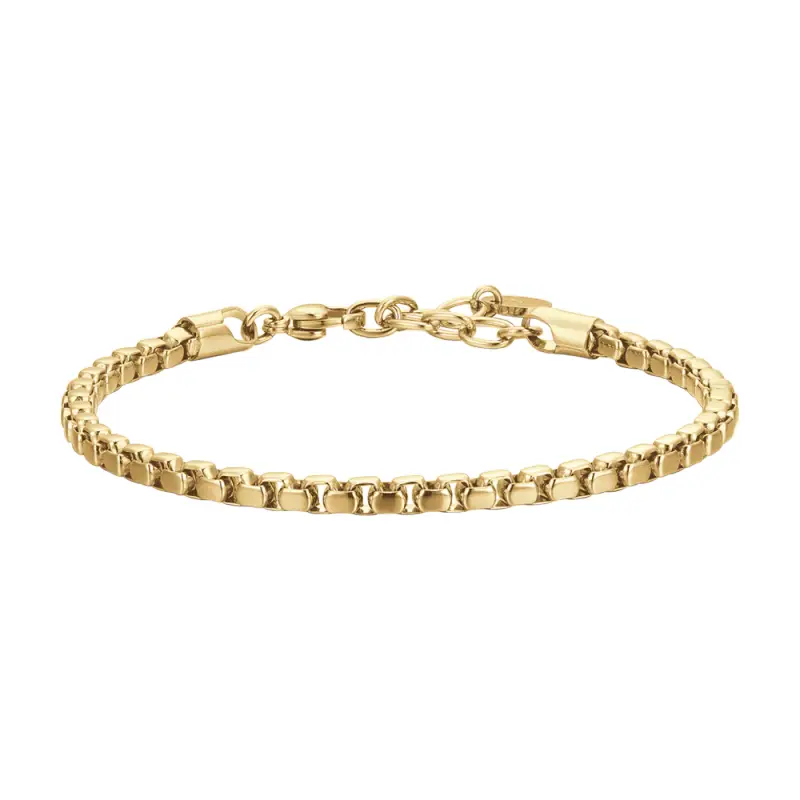 BRACCIALE UOMO IN ACCIAIO IP GOLD