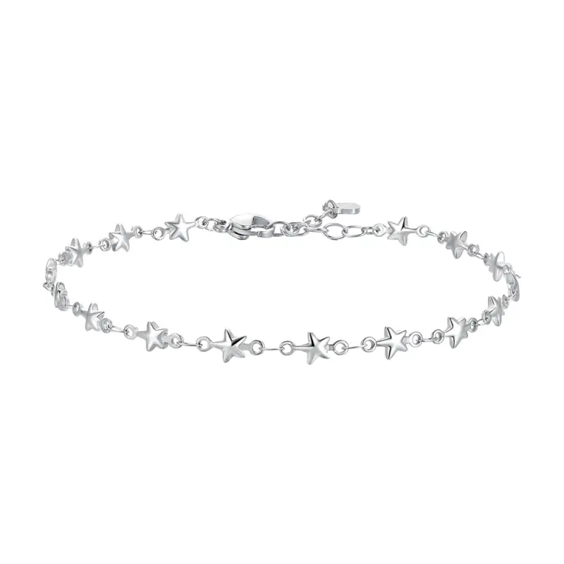 CAVIGLIERA DONNA IN ACCIAIO CON STELLE