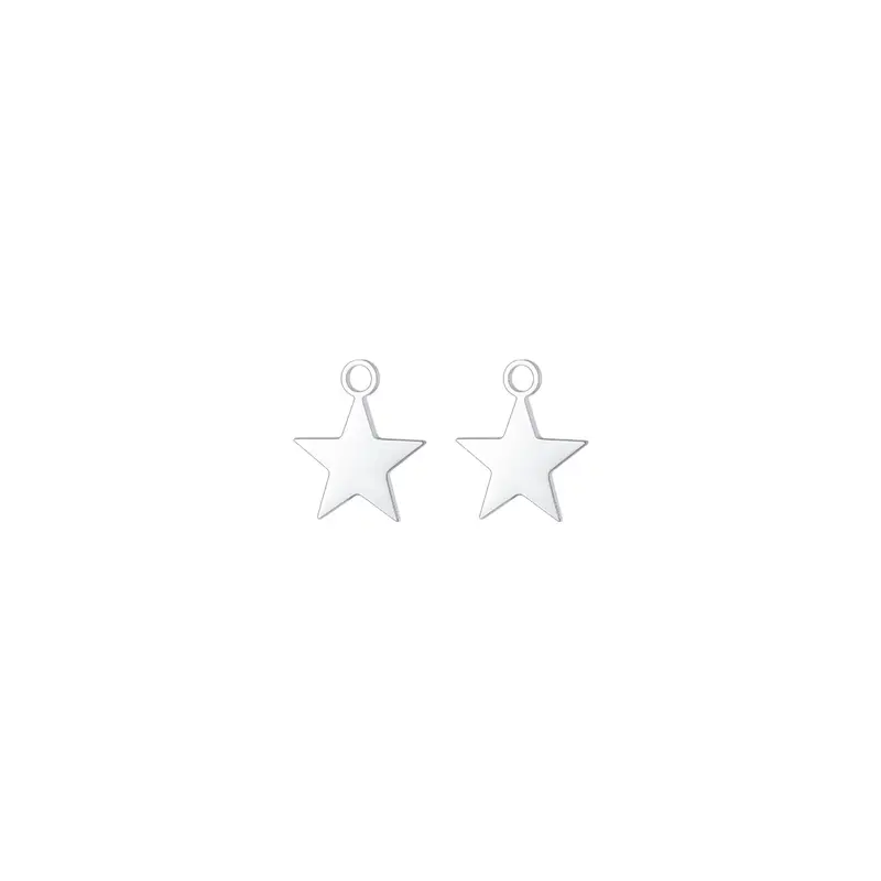 CHARM STELLA IN ACCIAIO, Argento