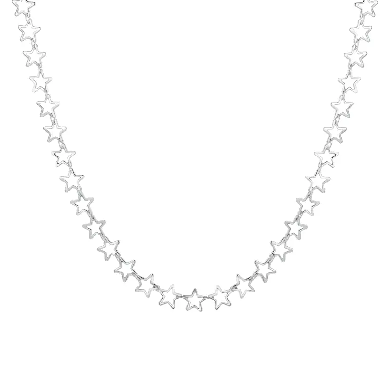 COLLANA DONNA IN ACCIAIO CON STELLE