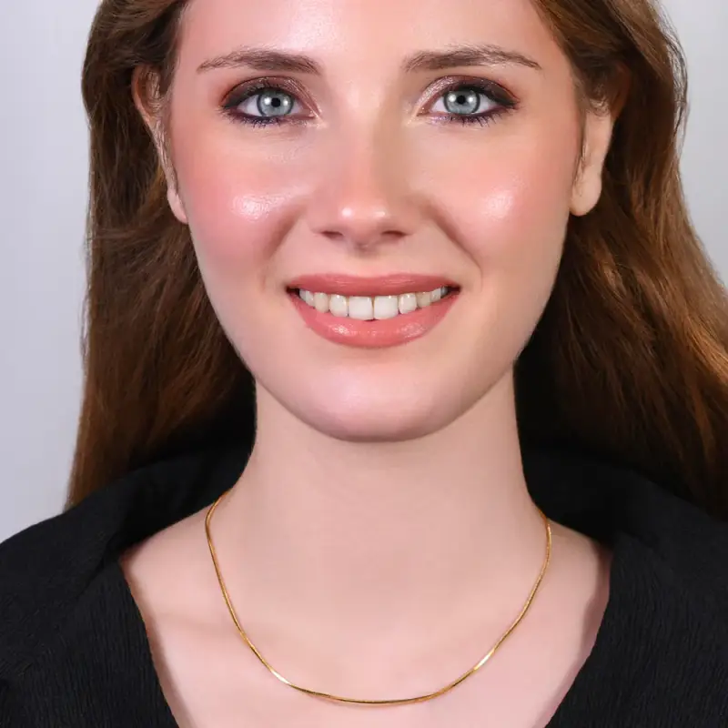 COLLANA DONNA IN ACCIAIO IP GOLD miniatura 3