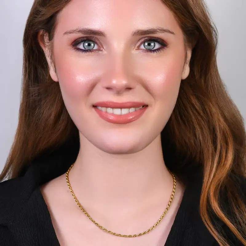 COLLANA DONNA IN ACCIAIO IP GOLD miniatura 3