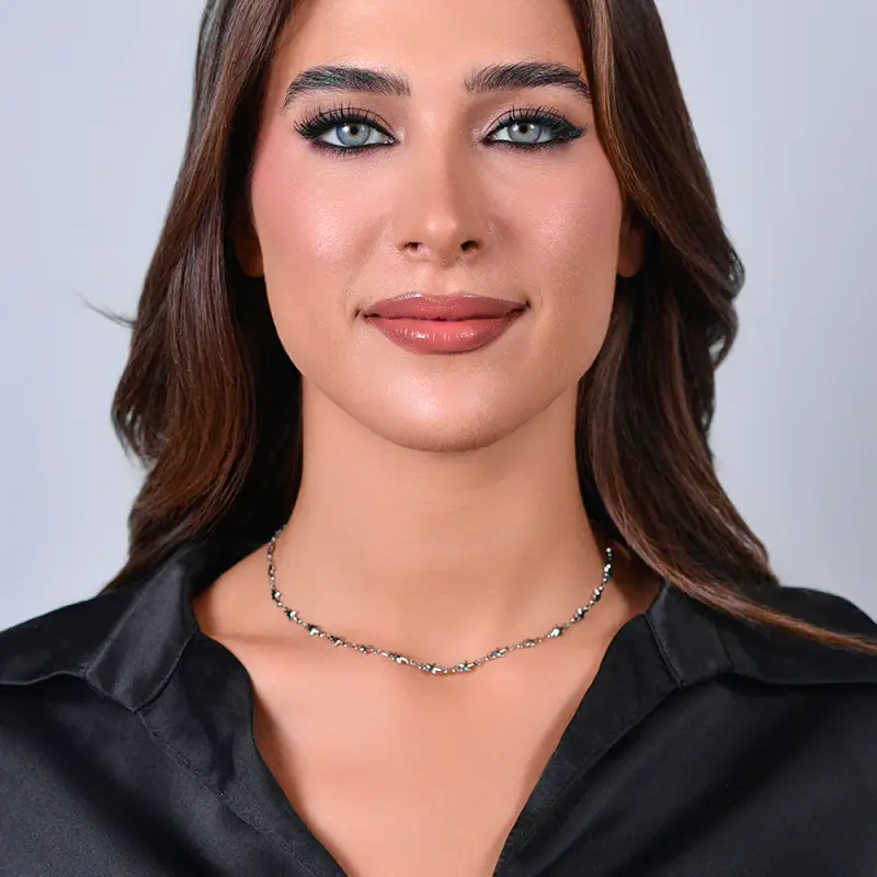 COLLANA DONNA IN ACCIAIO STELLE miniatura 3