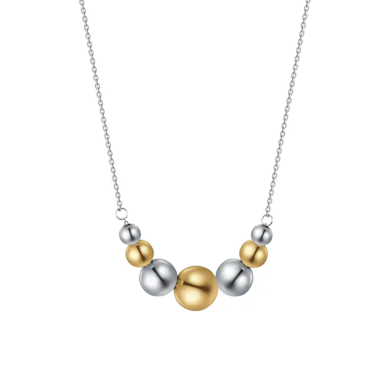 COLLANA DONNAIN ACCIAIO ED ACCIAIO IP GOLD