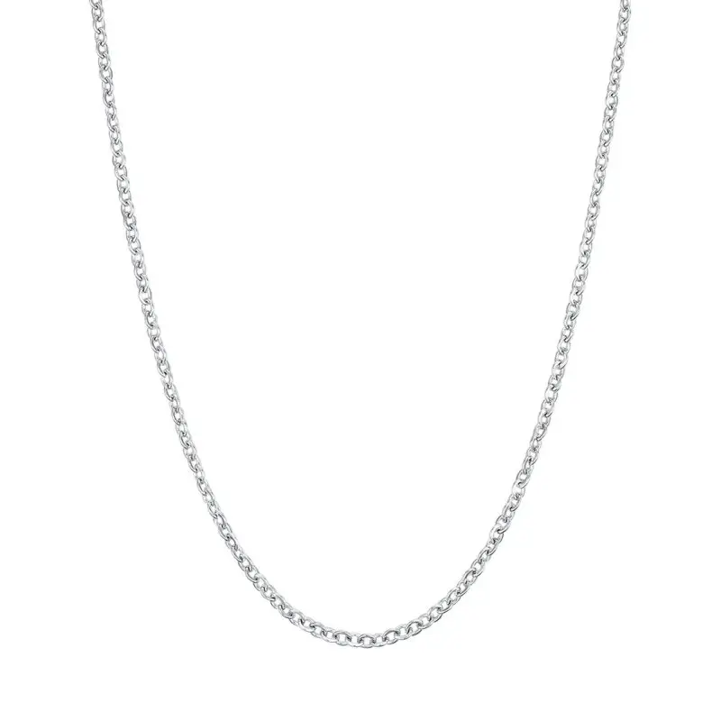 Collana Lunga Donna In Acciaio Con Moschettone Luca Barra