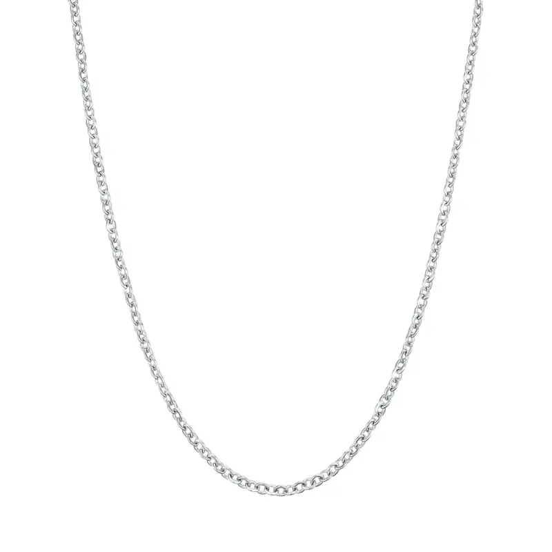 COLLANA LUNGA DONNA IN ACCIAIO PER CHARMS CON MOSCHETTONE