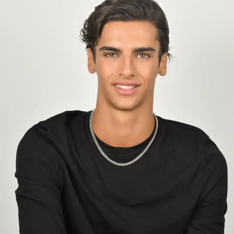 COLLANA UOMO IN ACCIAIO miniatura 3