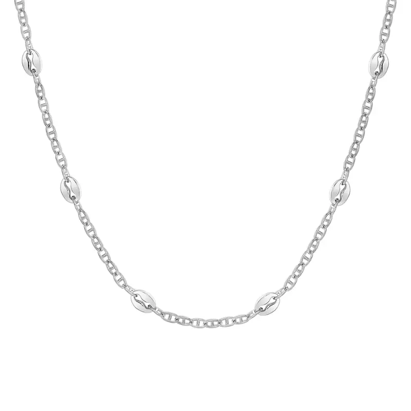 COLLANA UOMO IN ACCIAIO CON ELEMENTI IN ACCIAIO