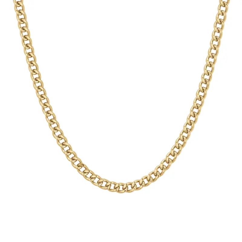 COLLANA UOMO IN ACCIAIO IP GOLD