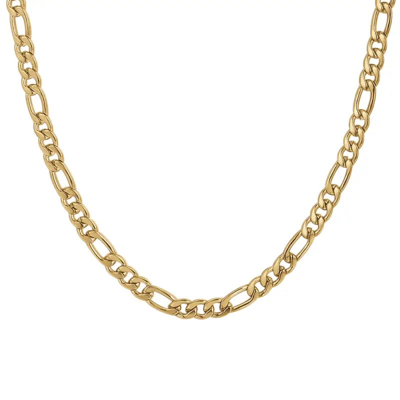 COLLANA UOMO IN ACCIAIO IP GOLD