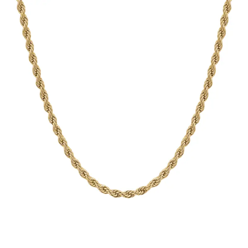 COLLANA UOMO IN ACCIAIO IP GOLD