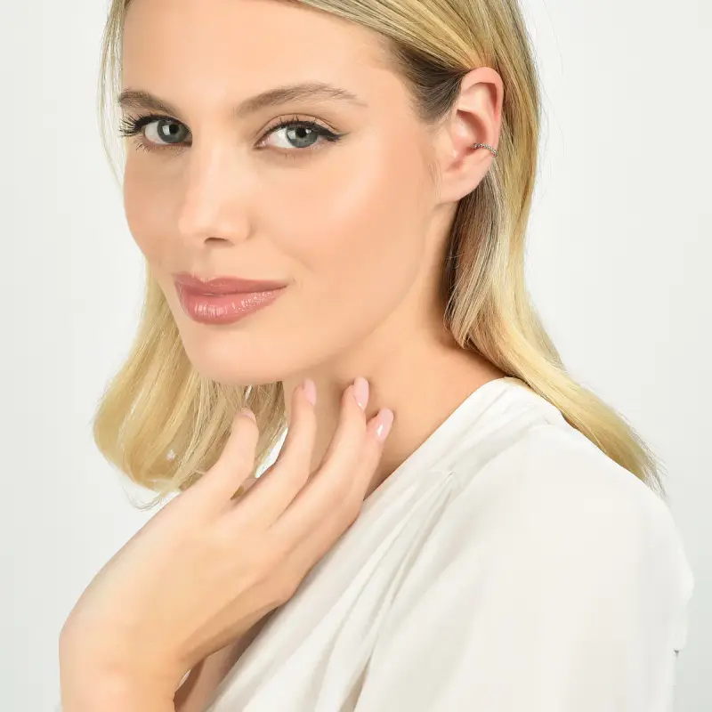 EAR CUFF DONNA IN ACCIAIO miniatura 3