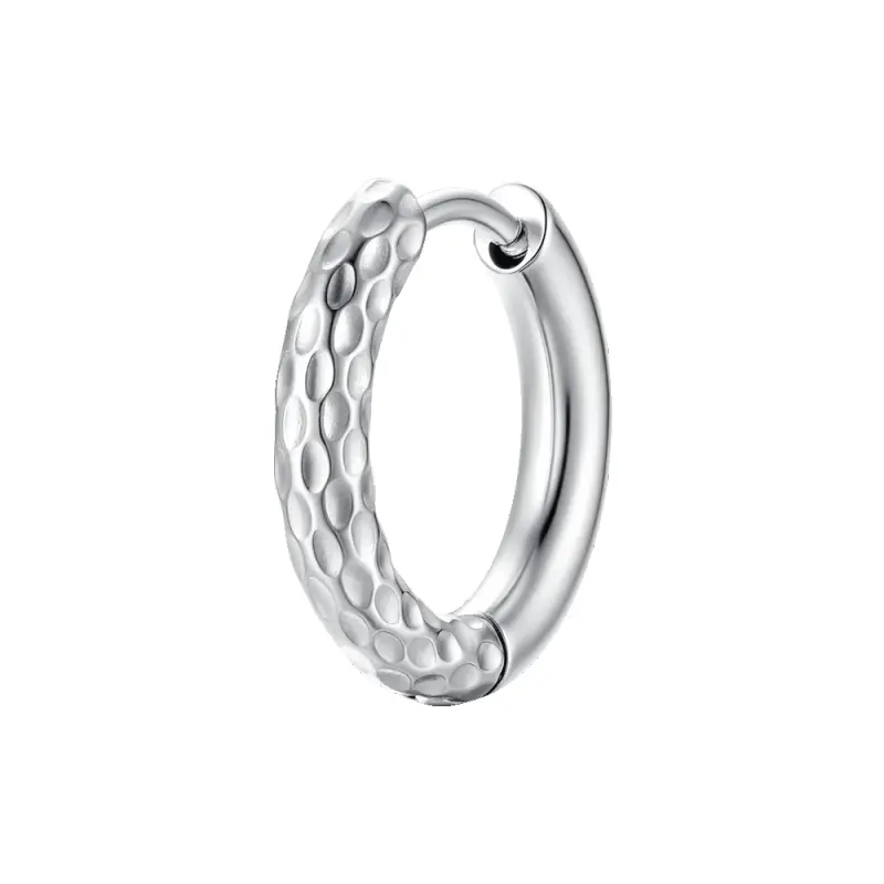 MONO ORECCHINO DONNA IN ACCIAIO CON FINITURA DIAMANTATA