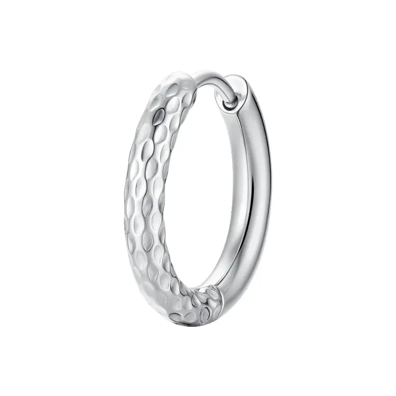 MONO ORECCHINO DONNA IN ACCIAIO CON FINITURA DIAMANTATA