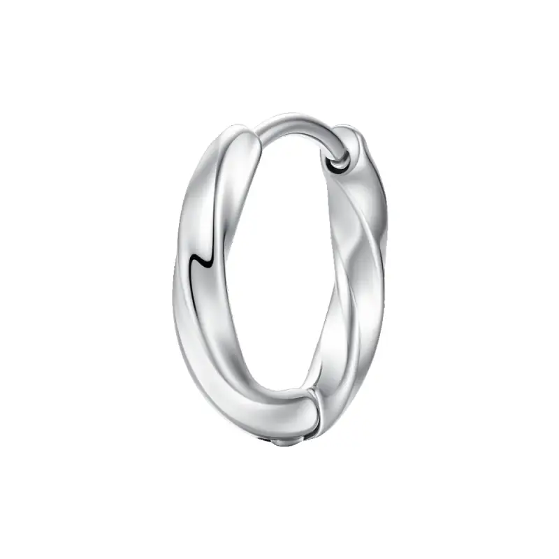 MONO ORECCHINO DONNA IN ACCIAIO CON MOTIVO RITORTO