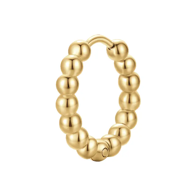 MONO ORECCHINO DONNA IN ACCIAIO IP GOLD MOTIVO A SFERE