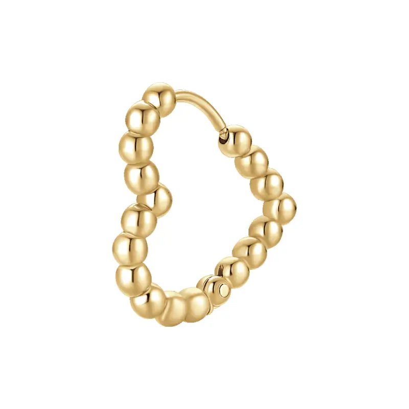 MONO ORECCHINO DONNA IN ACCIAIO IP GOLD MOTIVO A SFERE