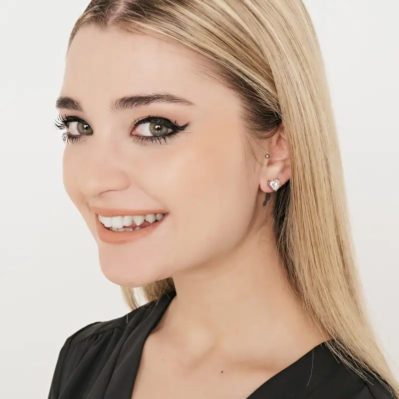 Luca Barra Orecchini Donna Bianco 2497907 miniatura 3