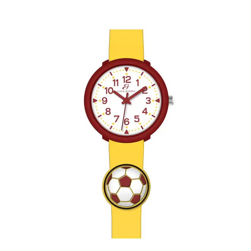 OROLOGIO BAMBINO GIALLO CON PALLONE