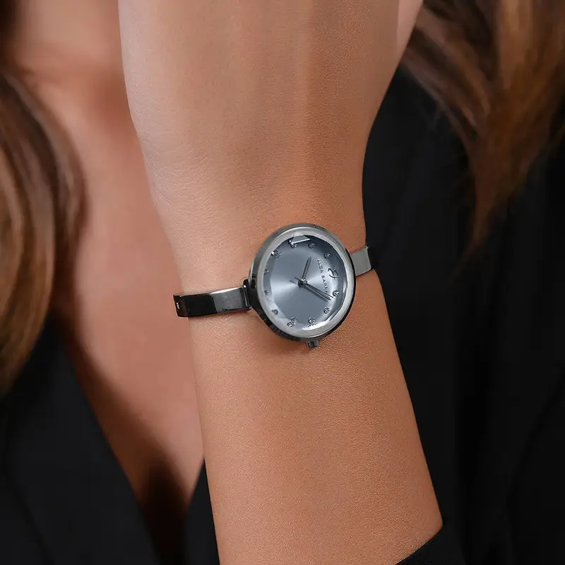 OROLOGIO DONNA IN ACCIAIO QUADRANTE CELESTE miniatura 2