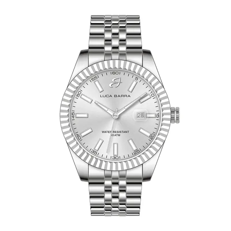 OROLOGIO UOMO IN ACCIAIO GHIERA ZIGRINATA